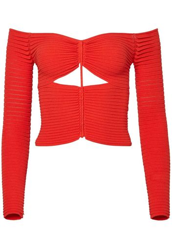 Altuzarra Adan cropped top - Rosso