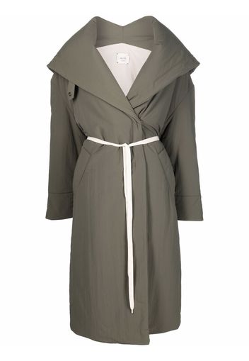 Alysi Cappotto con cintura - Verde