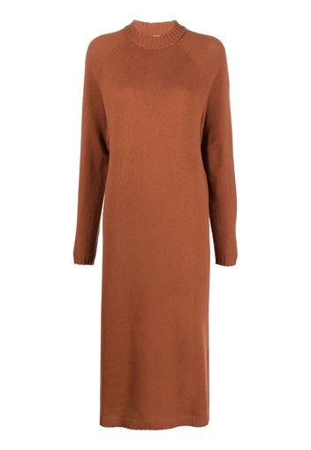 Alysi mock-neck knit dress - Marrone