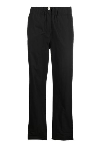 Alysi cropped straight-leg trousers - Nero