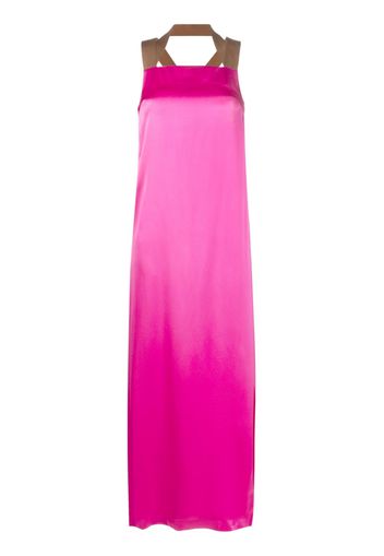 Alysi satin long dress - Rosa