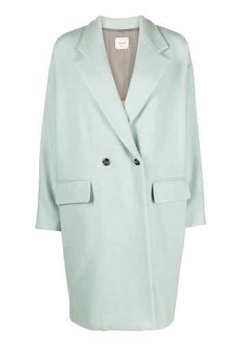 Alysi double-breasted buttoned wool coat - Blu