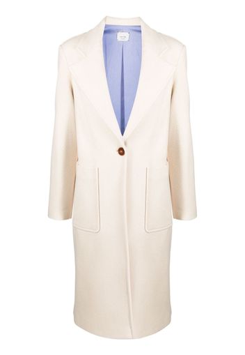 Alysi notched-lapels single-breasted coat - Toni neutri