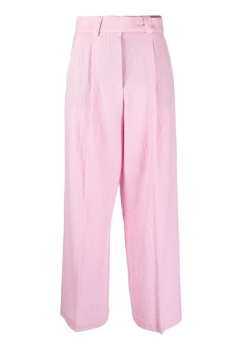 Alysi pressed-crease flared trousers - Rosa