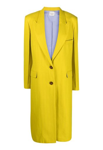 Alysi peak-lapels single-breasted coat - Giallo