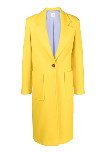 Alysi notched-lapels single-breasted coat - Giallo