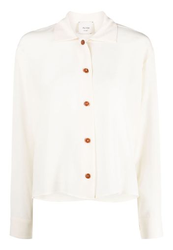 Alysi long-sleeve silk shirt - Toni neutri