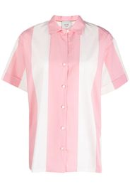 Alysi maxi striped cotton shirt - Rosa