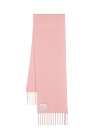 Alysi wool-blend fringed-edge scarf - Rosa