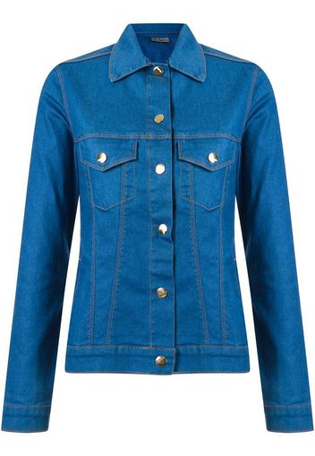 classic polo collar denim jacket