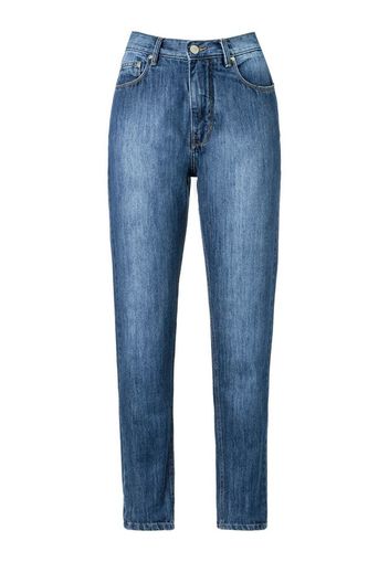 high waist straight jeans