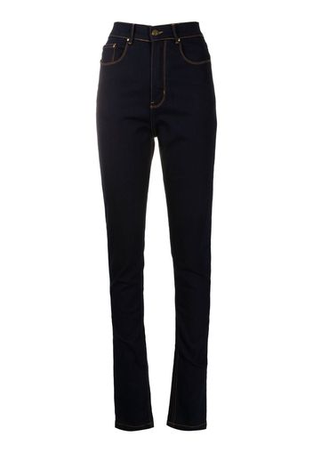 Amapô Jeans skinny con applicazione logo - Blu