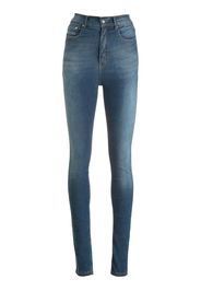 Amapô Jeans skinny a vita alta - Blu