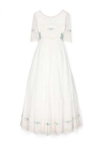 AMAYA lace-detailing Communion dress - Bianco