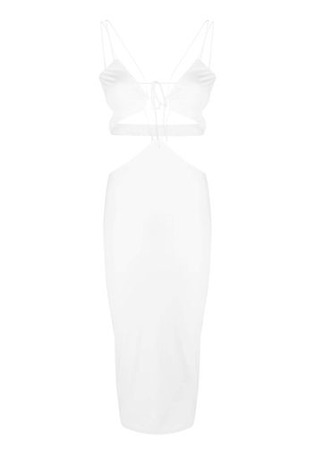 Amazuìn Klea cut-out midi dress - Bianco