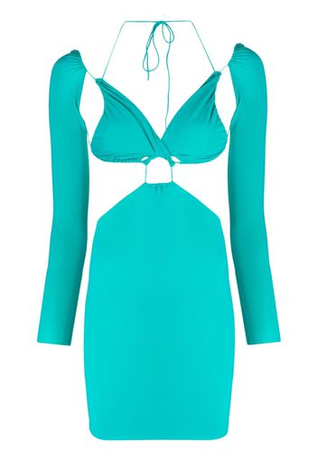 Amazuìn Azhar cut-out minidress - Sea green
