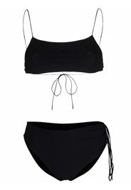 Amazuìn tie-detail bikini set - Nero