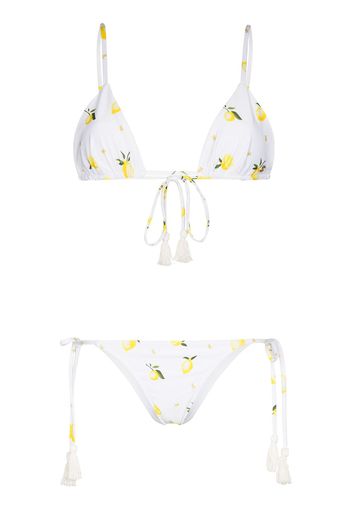 Ambra Maddalena Gigi triangle bikini set - Bianco