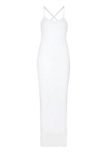 Ambra Maddalena Ella tiered lined maxi-dress - Bianco