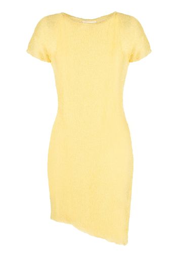 Ambra Maddalena Billie open-knit mini dress - Giallo