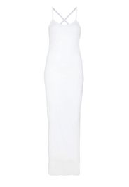 Ambra Maddalena Ella tiered lined maxi-dress - Bianco