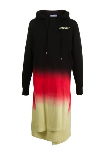 layered long length hoodie