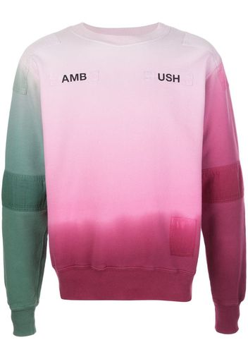 ombré logo print sweatshirt