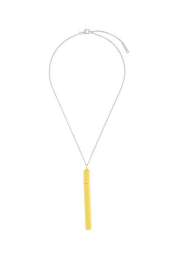 CIG CASE NECKLACE (COLOR) YELLOW SILVER