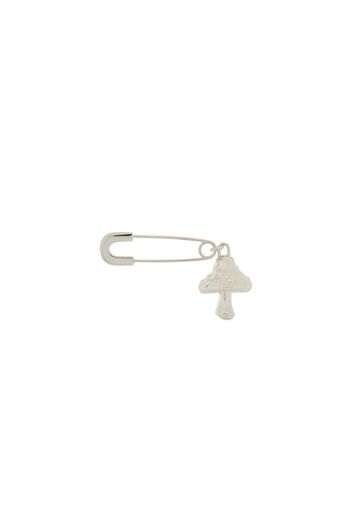 MUSHROOM CHARM EARRING SILVER