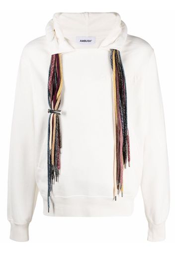 AMBUSH MULTICORD HOODIE SWEATSHIRT OFF WHITE WH - Bianco