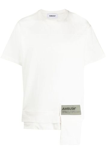 AMBUSH WAIST POCKET JERSEY T-SHIRT OFF WHITE LI - Bianco