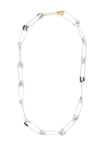 AMBUSH Safety pink link necklace - Argento