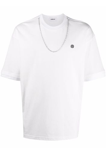 AMBUSH CHAIN COLLAR T-SHIRT TOFU BLACK - Bianco