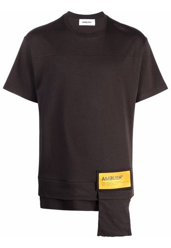 AMBUSH WAIST POCKET T-SHIRT CHOCOLATE TORTE SOL - Marrone