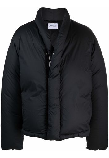 AMBUSH KIMONO DOWN JACKET BLACK BLACK - Nero