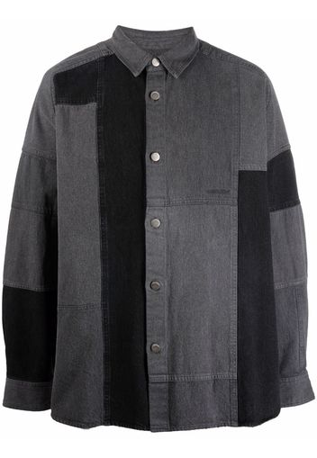 AMBUSH PATCHWORK DENIM SHIRT BLACK DENIM NO COL - Nero