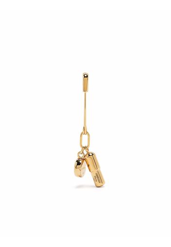 AMBUSH PILL CHARM WITH SAFETY PIN GOLD NO COL - Oro