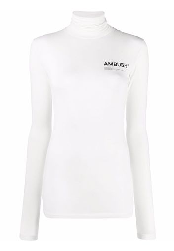 AMBUSH JERSEY WORKSHOP TURTLENECK TOFU BLACK - Toni neutri