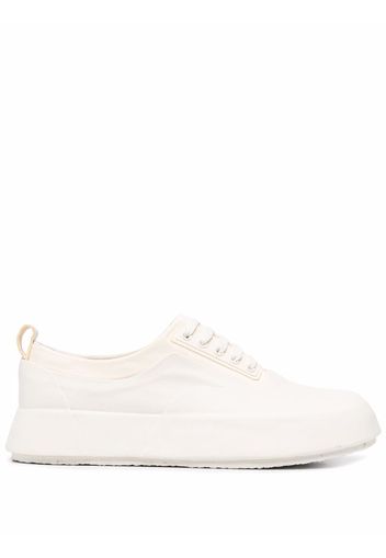 AMBUSH LEATHER MIX LOW TOP SNEAKER OFF WHITE BL - Bianco