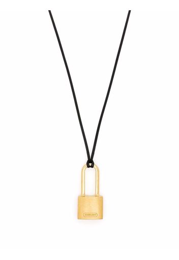 AMBUSH SMALL PADLOCK NECKLACE GOLD NO COLOR - Nero