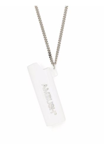 AMBUSH lighter case pendant necklace - Bianco