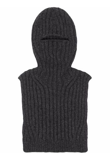 AMBUSH ribbed wool-blend balaclava - Nero