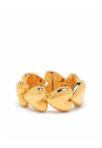 AMBUSH polished heart link ring - Oro