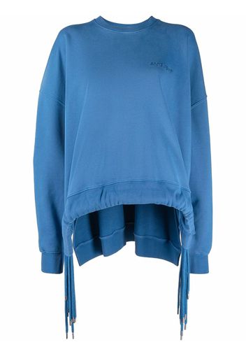 AMBUSH MULTICORD CREWNECK SWEATSHIRT DEEP WATER - Blu