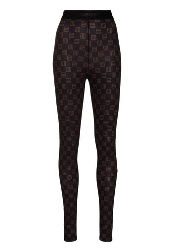 AMBUSH Leggings con stampa - Nero