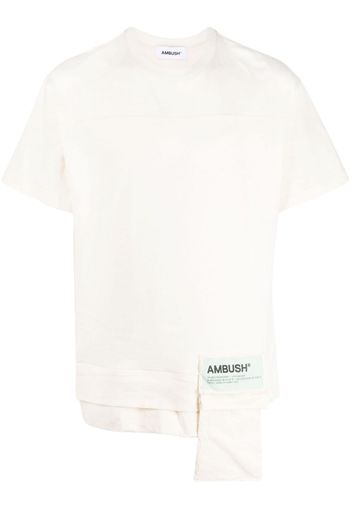 AMBUSH WAIST POCKET T-SHIRT WHITE ASPARAGUS GRE - Bianco