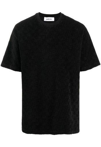 AMBUSH MONOGRAM SWEAT T-SHIRT BLACK BLACK - Nero