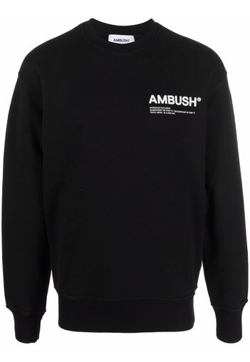 AMBUSH logo-print cotton sweatshirt - Nero