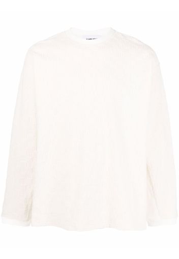 AMBUSH MONOGRAM SWEAT CREWNECK WHITE ASPARAGUS - Toni neutri