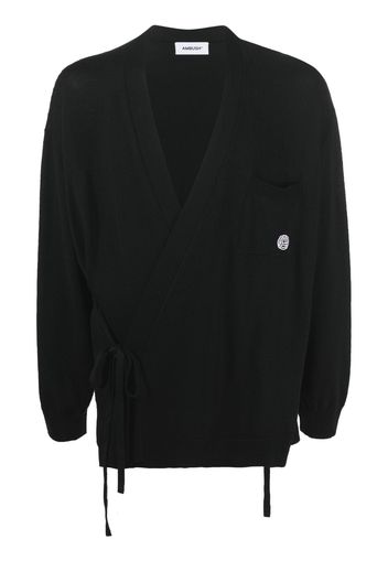 AMBUSH logo-embroidered cardigan - Nero